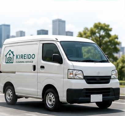 キレイドの清掃サービス車両